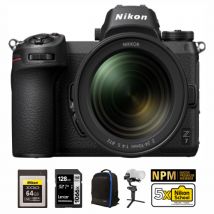 Nikon Z7 Mirrorless Camera With 24-70mm F4 f2.8 and Accessories Bundle