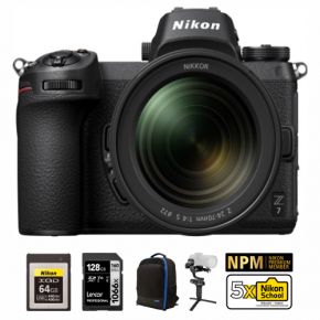 Nikon Z7 Camera Body with 24-70mm f/4 S and Accessories Bundle