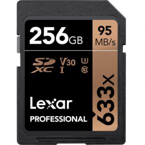 Lexar LSD256CBEU633 PROFESSIONAL SD (633X) 256GB SD CARD
