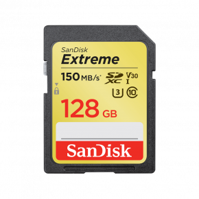 SDSDXV5-128G-GNCIN SanDisk 128GB Extreme SDXC Memory Card (150MB/)