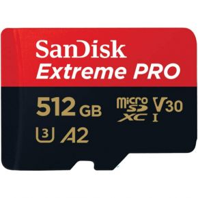 SanDisk 512GB Extreme PRO microSD UHS I Card