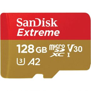 SanDisk 128GB Extreme microSD UHS I Card