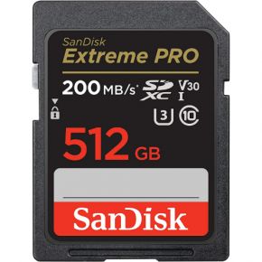 SanDisk 512GB Extreme Pro SD UHS I Card