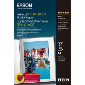 Epson premium A4 semi-gloss photo paper