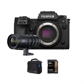Fujifilm X-H2s Mirrorless Camera Body Only With Fujinon MK-X 50-135mm T2.9 Lens and Accessories Kit