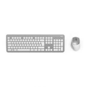 Hama Whisper-Quiet Mouse & Keyboard (Silver/White)