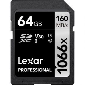 Lexar 64GB Professional 1066x UHS-I SDXC Memory Card 