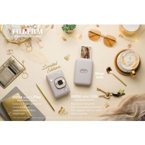 Fujifilm Instax Mini Liplay Beige Gold Limited Edition