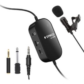 SYNCO Lav-S6M Omnidirectional Lavalier Microphone with Real-Time Monitoring