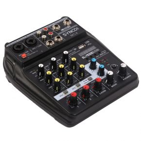 SYNCO Audio MC4 4-Channel Audio Mixer with USB Audio Interface