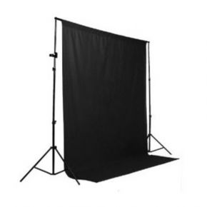 Visico Muslin Background 3X5 Meter Background Cloth (Black)