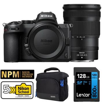 Nikon Z5 Mirrorless Camera With 24-120mm F/4 Lens and Accessories Kit