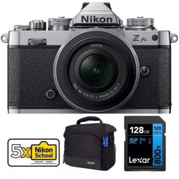 Nikon Z fc Mirrorless Camera with 16-50mm Lens, Nikon School membership, Camera case and Memory card