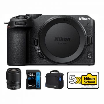 Nikon Z30 with 18-140mm F3.5-6.3 VR Lens and Accessories