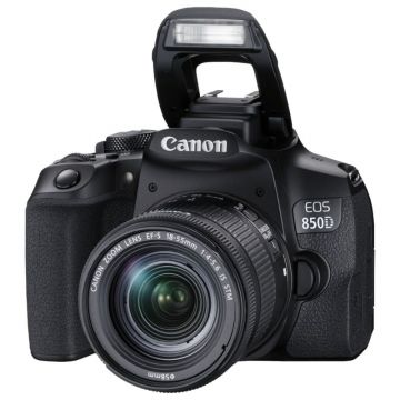 Canon EOS 850D DSLR Camera with 18-55mm Lens Front view