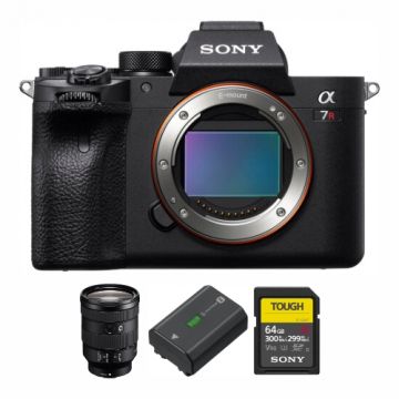 Sony a7R IV Camera + FE 24-105mm F4 G OSS Lens + Z-series Rechargeable Battery Pack + SF-G series TOUGH 64GB Card