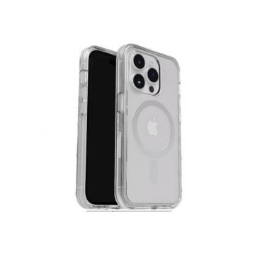 Perspective view of OtterBox Symmetry Clear Case for iPhone 15 Pro
