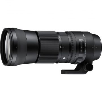 Perspective view of Sigma 150-600mm f/5-6.3 DG OS HSM Contemporary Lens for Nikon F
