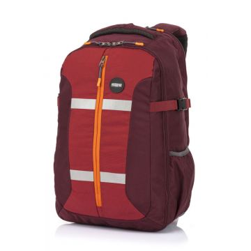 RED Backpack with Multiple Compartments