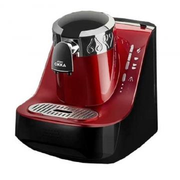 Perspective view of Arzum Okka Turkish Coffee Maker OK-002-N in Red Colour