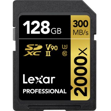 Lexar Professional SD (2000X) 128GB SD Card (LSD128CRBEU2000R)