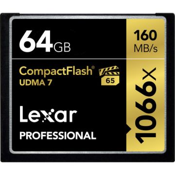 Lexar LCF64GCRBEU1066 COMPACTFLASH (1066X) 64GB Card