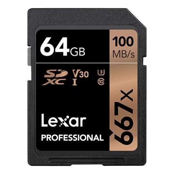 Lexar Professional 667x SDXC 64GB Card