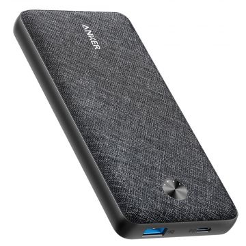 Anker PowerCore portable charger in black color
