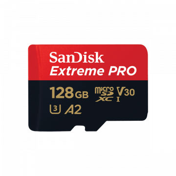 SanDisk 128GB Extreme Pro microSDXC  + SD Adapter + Rescue Pro Deluxe (170MB/s)