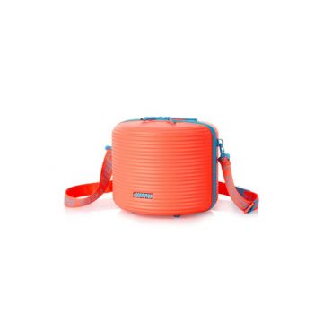 American Tourister ROLLIO Carry Bag (Coral/Blue)