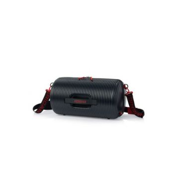 American Tourister Rollio Duffle Bag in Black Red Colour
