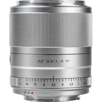 Viltrox AF 33mm f/1.4 M Lens for Canon EF-M (Silver)
