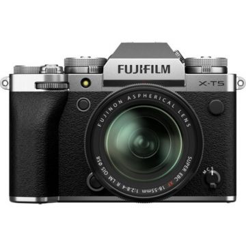 Fujifilm X-T5 Digital Camera with XF 18-55mm Lens in Silver Colour