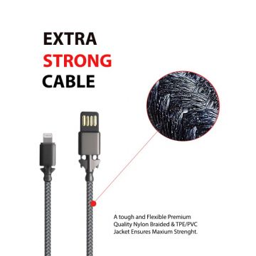 Metal Connector Lightning USB Cable - (TR-CA1354 )