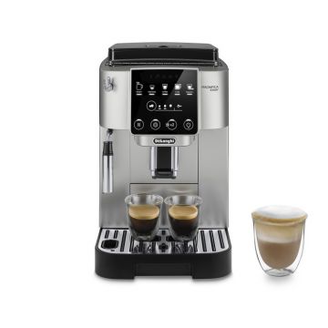 Front image of De'Longhi Magnifica Start Coffee Machine in Silver Colour 