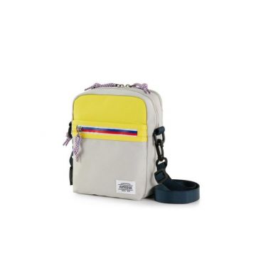 American Tourister KRIS Vertical Bag one size (Silver Grey/Yellow)