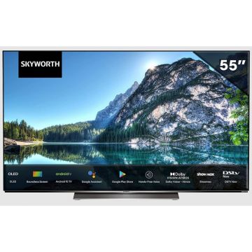 Close-up view of Skyworth 55SXC9800 UHD Android OLED TV