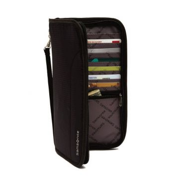 Samsonite GLOBAL TA Zipped Travel Wallet RFID (Black)