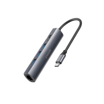 Anker Premium 5-in-1 USB-C Hub (Gray)