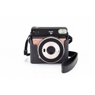 Fujifilm Instax SQ6 Camera in Gray Suede Case
