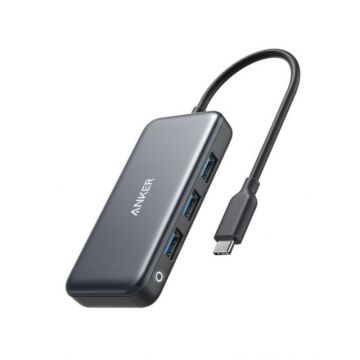 Anker Premium 4-in-1 USB-C Hub 1C3A  (Grey)