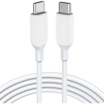 Anker PowerLine III USB-C to USB-C cable in white
