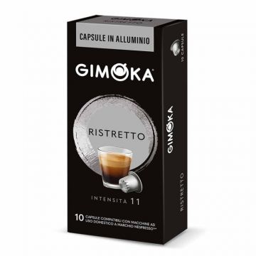 Perspective view of Gimoka Ristretto Nespresso Compatible Coffee Capsule