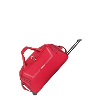 Red American Tourister COSMO Duffel Bag with Wheels 