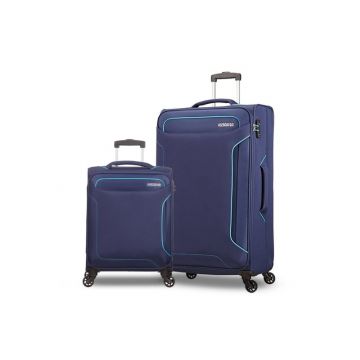 Front view of American Tourister HOLIDAY Spinner 2 PCS SET (55+68cm) (Navy)