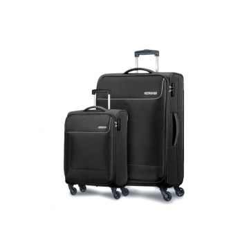 Front view of American Tourister JAMAICA Spinner 2 PCS SET (58+69cm) (Black)