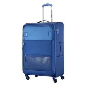 Front Image of American Tourister MAJORIS Spinner 81cm in  Blue colour