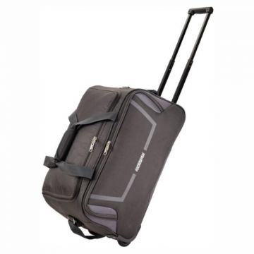 Grey American Tourister COSMO Duffel Bag with Wheels 