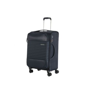 Black American Tourister Fornax 66cm suitcase with spinner wheels