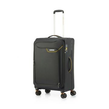  American Tourister Applite Black Mustard 71 cm Luggage with  rPET Fabric
